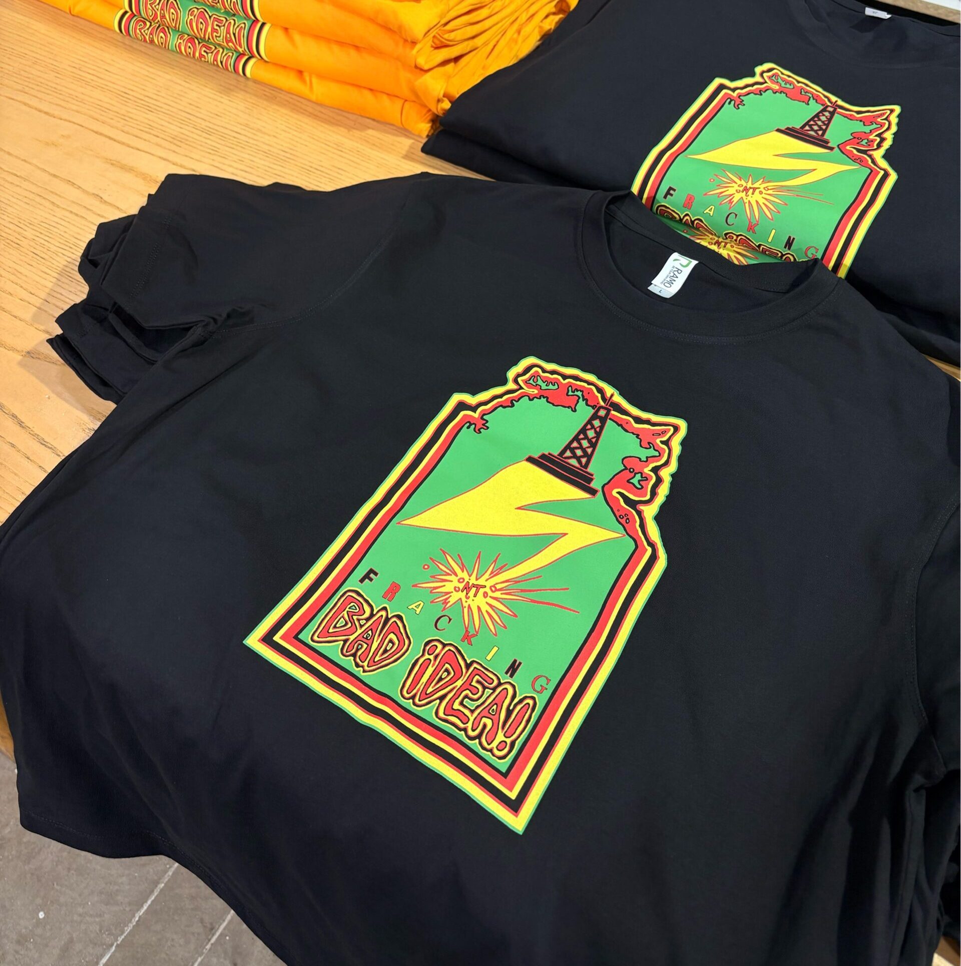 Fracking Bad Idea! Limited Run Tee Black