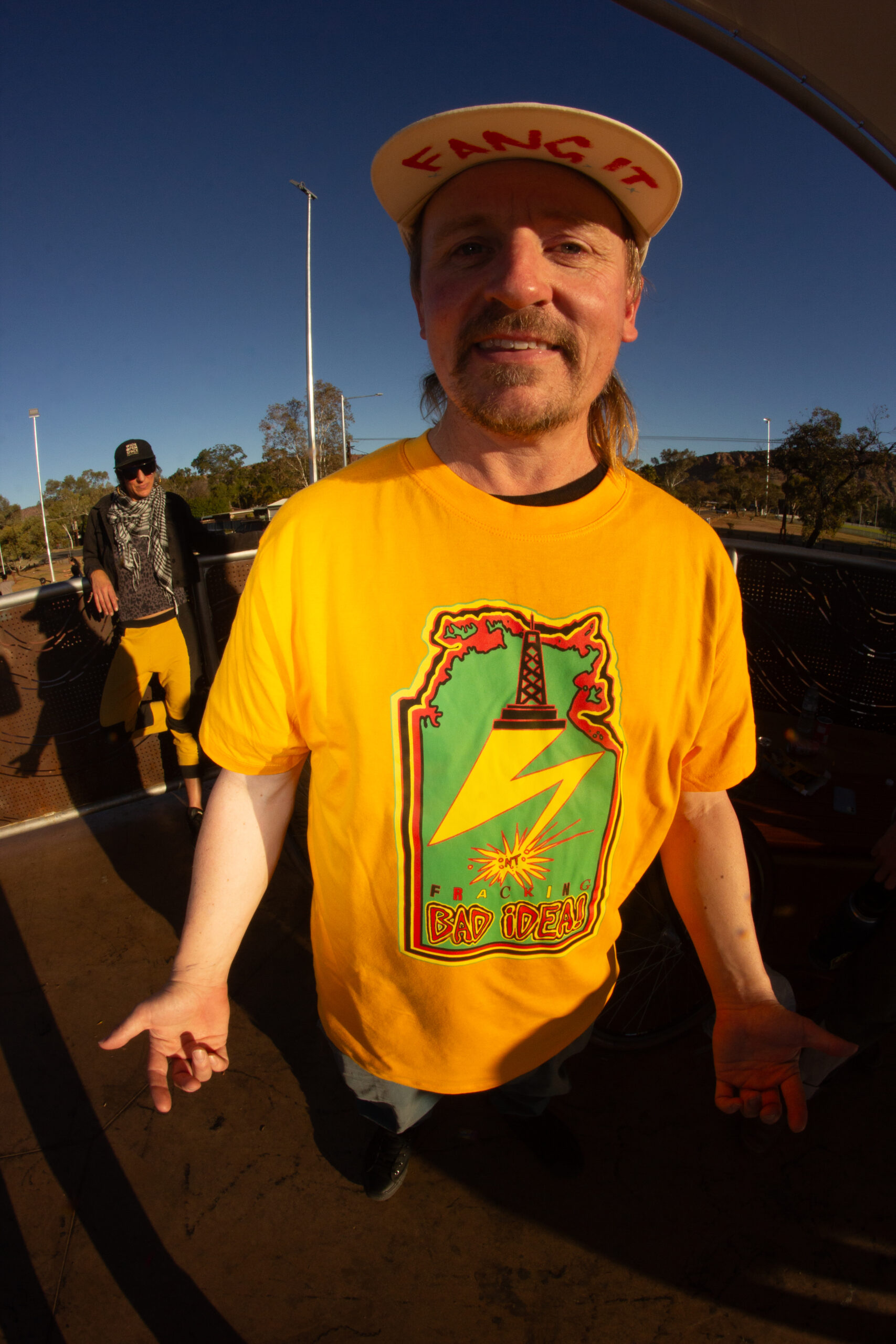 Fracking Bad Idea! Limited Run Tee Yellow - Image 4